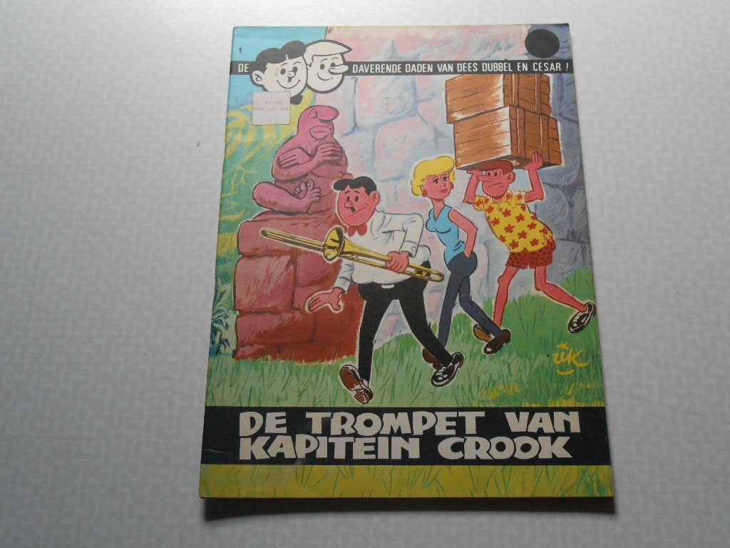 Dees dubbel en cesar 1 De trompet van kapitein Crook 1973., Boeken, Eén stripboek, Rik Clément, Ophalen of Verzenden, Zo goed als nieuw
