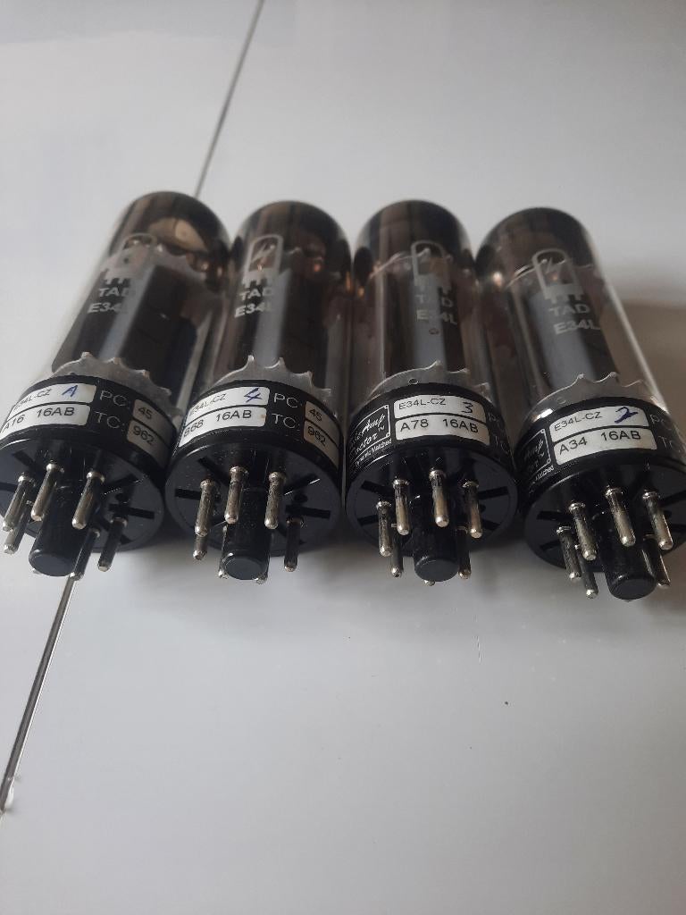 quad tubes TAD el34L- CZ, TV, Hi-fi & Vidéo, Amplificateur à lampes, Enlèvement ou Envoi, Tube ou Tubes