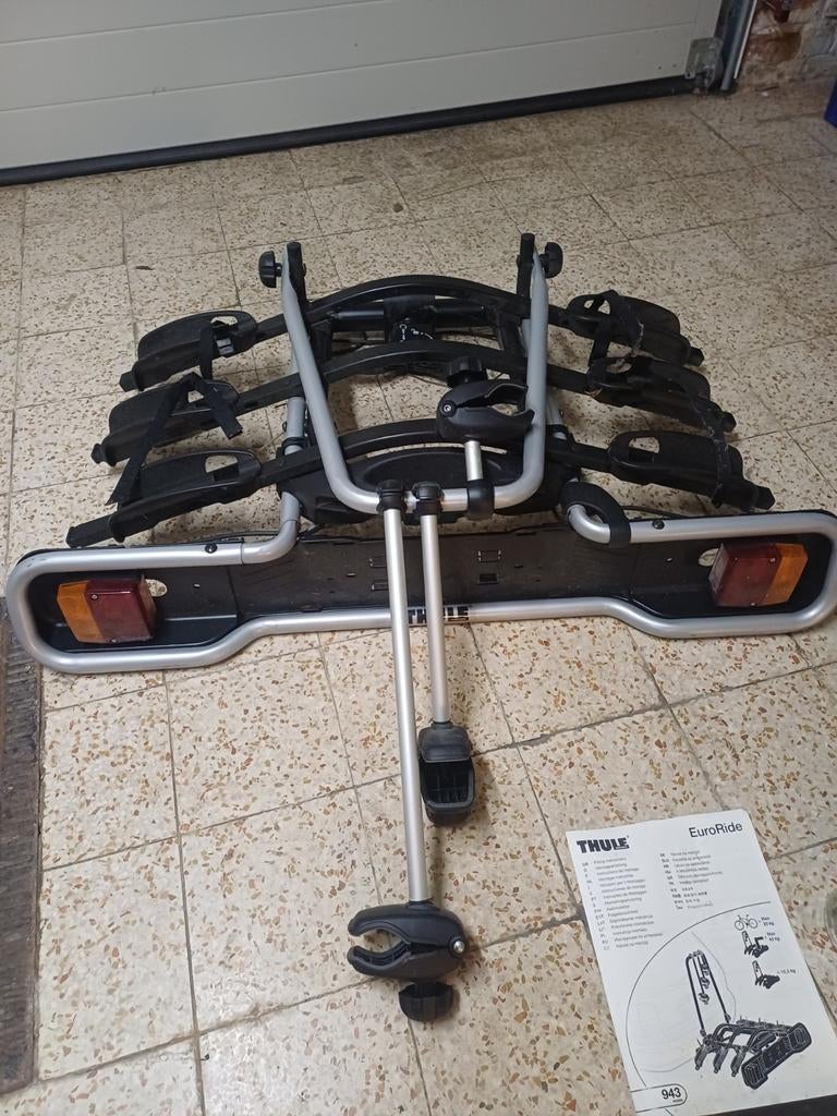 Thule EuroRide 943. Capacité 3 vélos, Autos : Divers, Porte-vélos, Enlèvement
