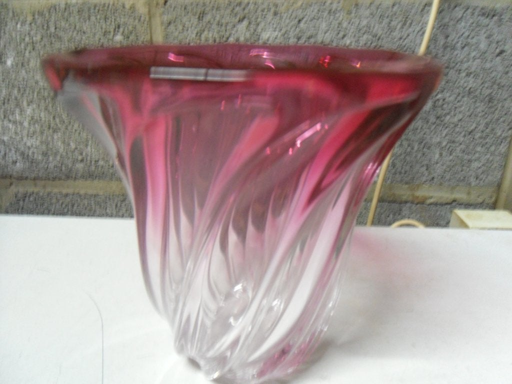 vase en cristal Val Saint Lambert datant des années 1950., Enlèvement ou Envoi