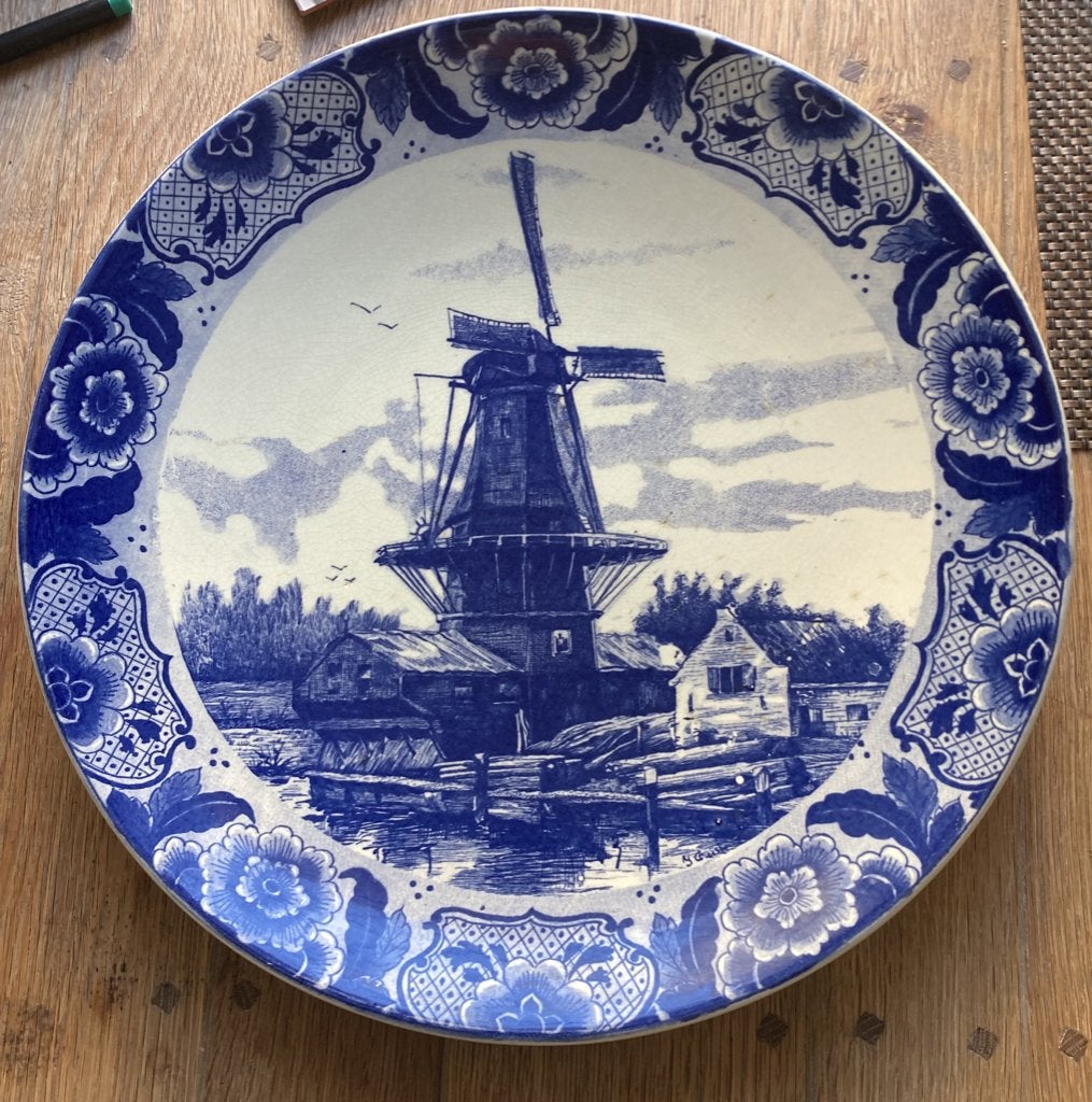 Delft Blue wandbord, Antiek en Kunst, Ophalen