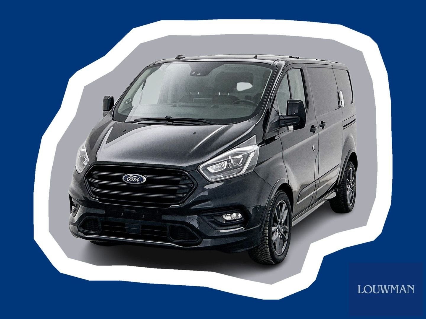Ford Transit Custom 290 2.0 TDCI 185PK L1H1 Sport Adapt crui, Automaat, Parkeersensor, Zwart, Bedrijf