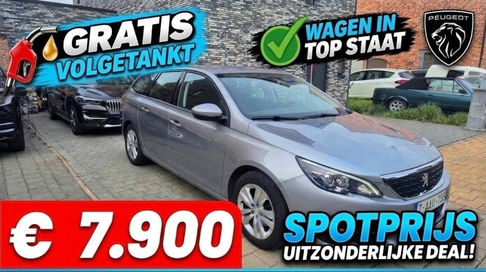 Peugeot 308SW 1.2benzine 2021 I-cockpit AC Navi GARANTIE, Auto's, Voorwielaandrijving, Dealer onderhouden, Stof, 1281 kg