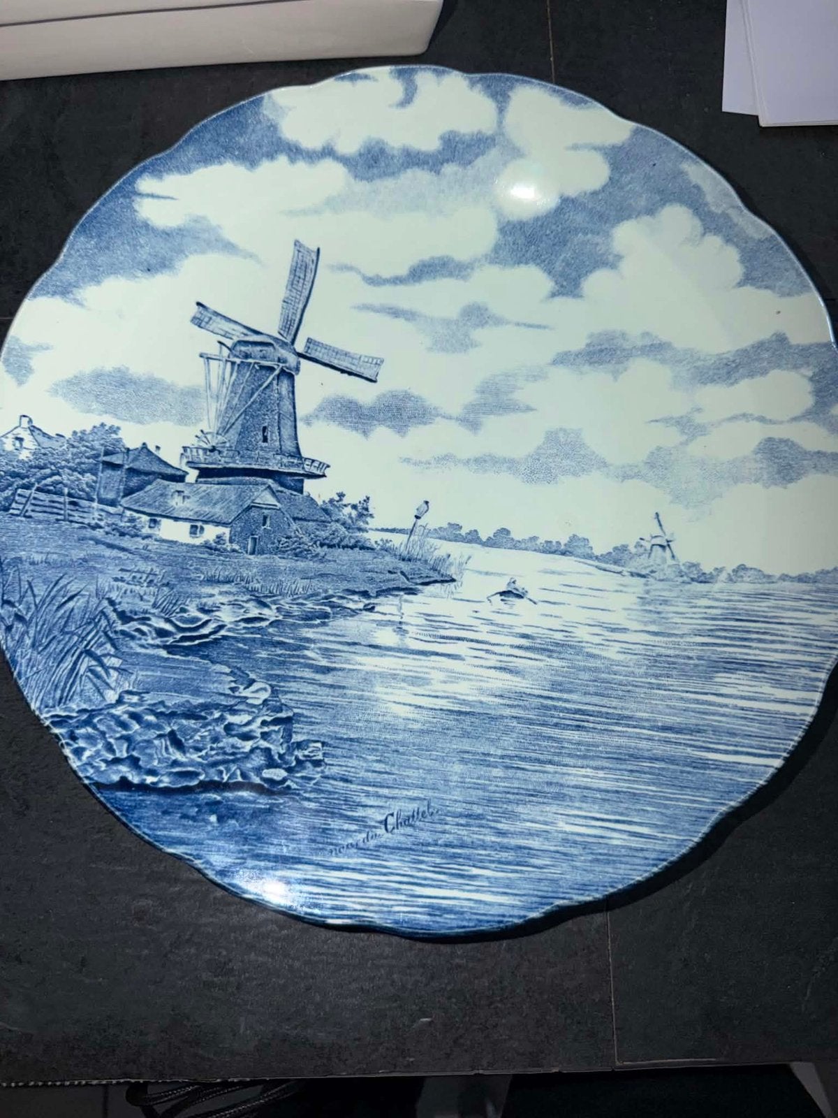 Assiette murale Boch – Fleur de Saxe, Ophalen