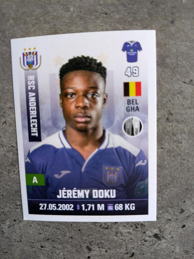 PANINI FOOTBALL JEREMY DOKU nr 17 2019/20 sticker, Verzenden, Nieuw, Sticker