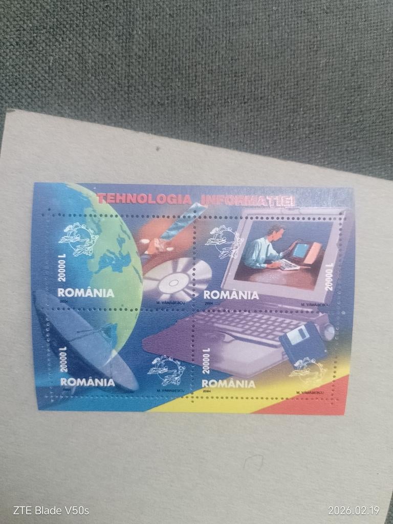 Postzegels romania Technologie, Ophalen of Verzenden