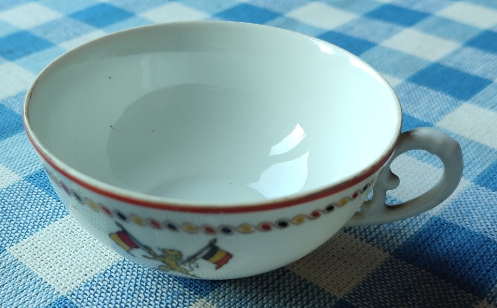 Tasse patriotique belge 1914, Enlèvement ou Envoi, Autres, Objet d'art
