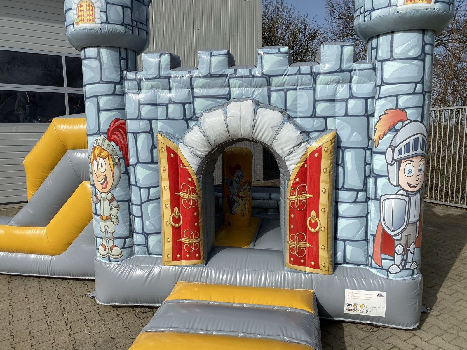 SPRINGKUSSEN KASTEEL & SLIDE XL! Turnhout, Weelde, Ravels, Ophalen, Zo goed als nieuw