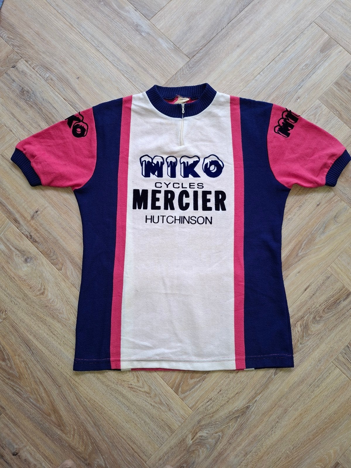 Origineel Miko–Mercier–Hutchinson wielershirt 1977 – Zoeteme, Sport en Fitness, Voetbal, Ophalen of Verzenden, Shirt