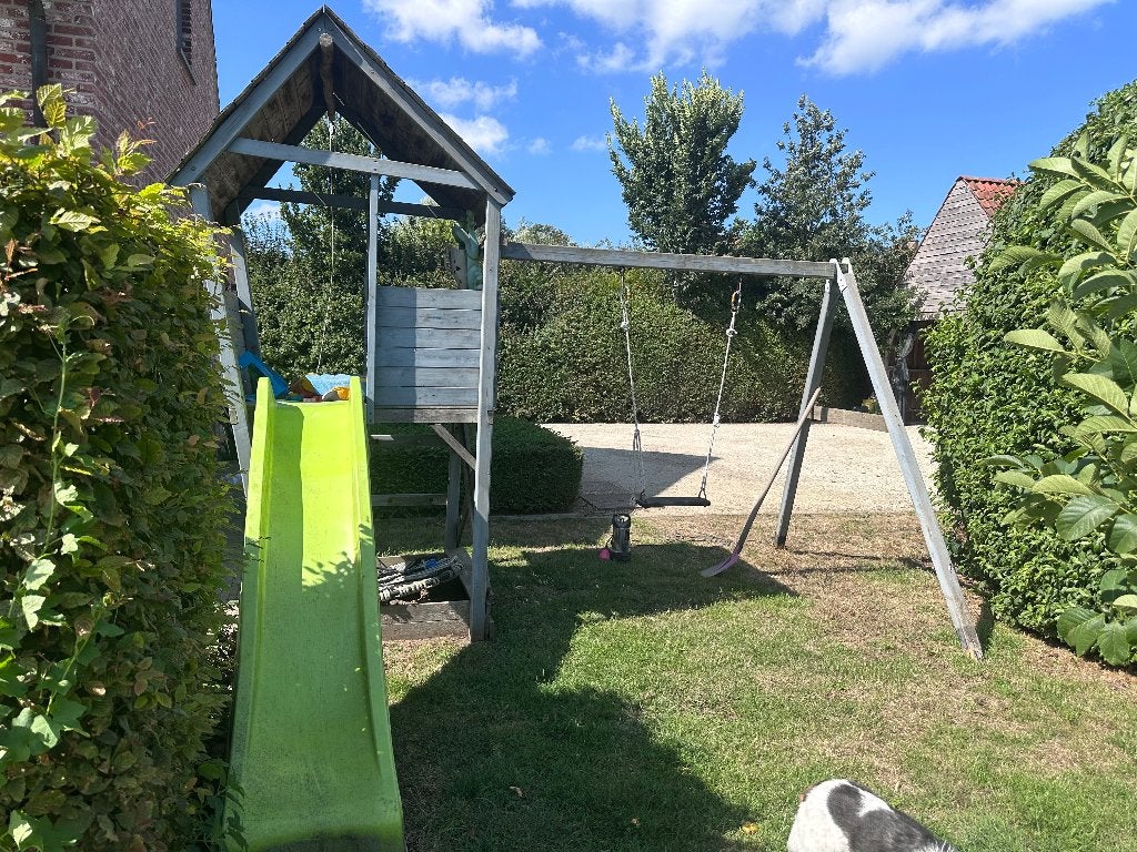 Speeltoestel met glijbaan en schommel, Ophalen, Gebruikt, Glijbaan