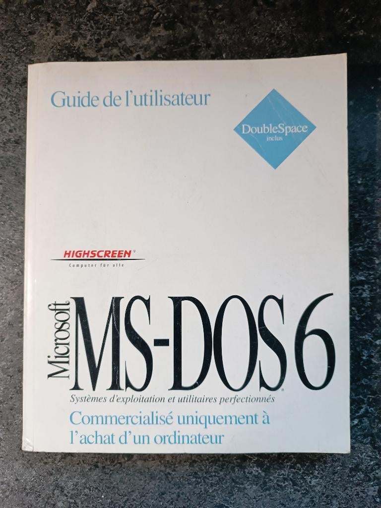 MS-DOS 6 Vintage Book Gebruikershandleiding, Computers en Software, Ophalen of Verzenden, Gebruikt, Windows