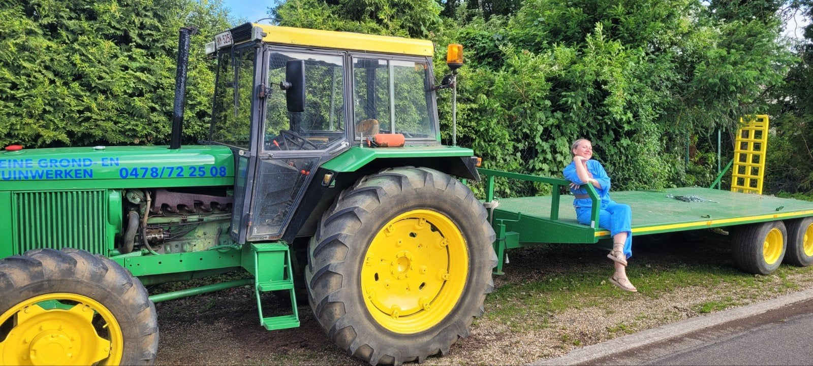 Tractor, john deere, Ophalen, John Deere