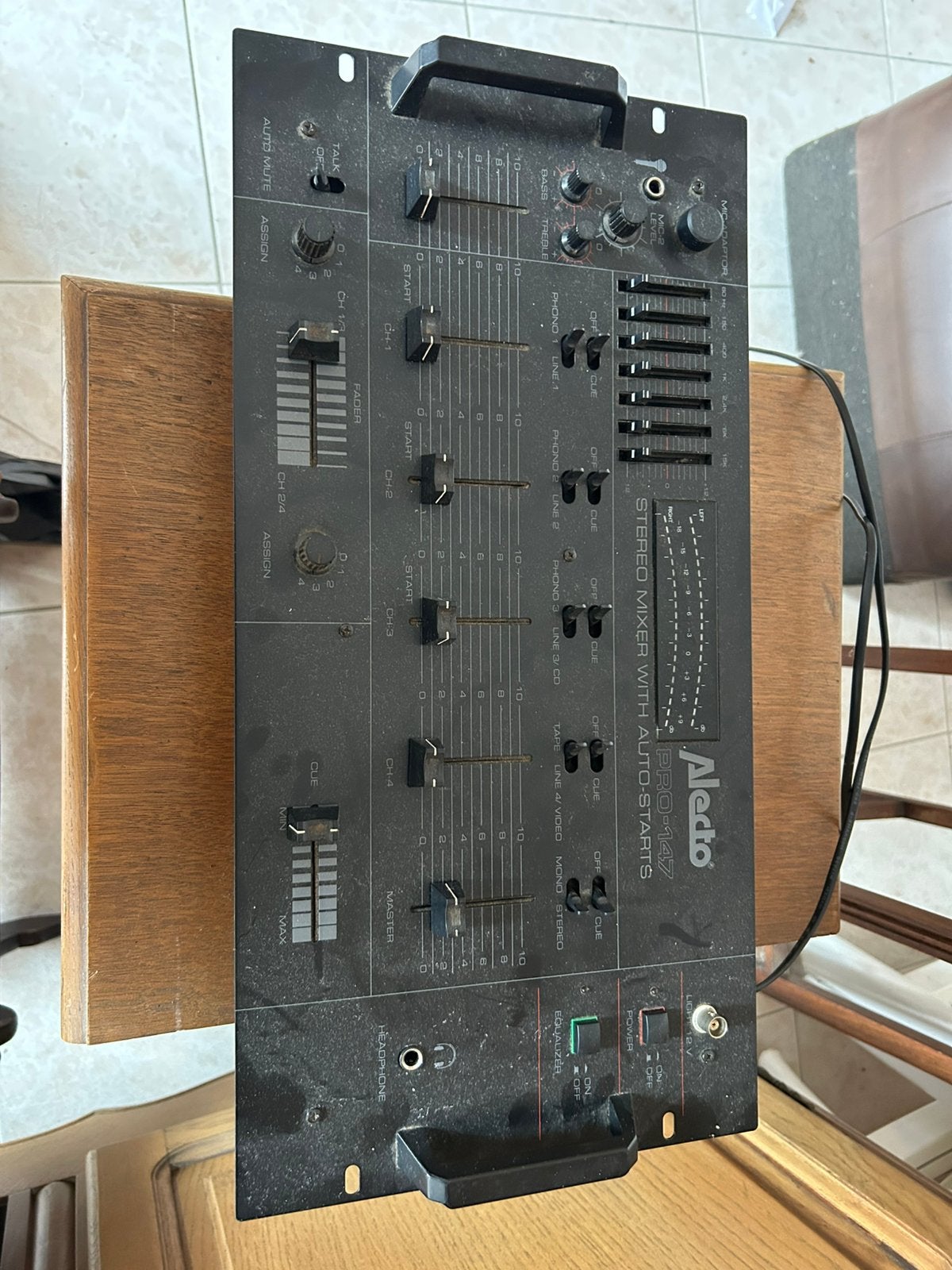 Vintage stereomixer Alecto, Enlèvement, Utilisé