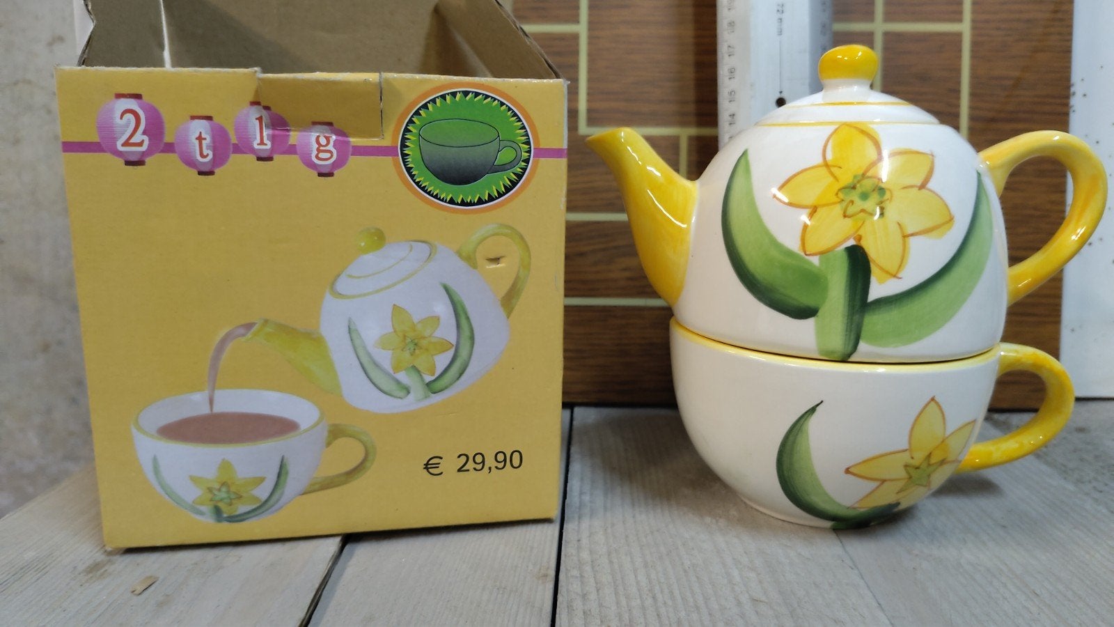 Nieuwe theepot met bijhorende tas, Huis en Inrichting, Keuken | Servies, Ophalen, Nieuw, Aardewerk, Theepot