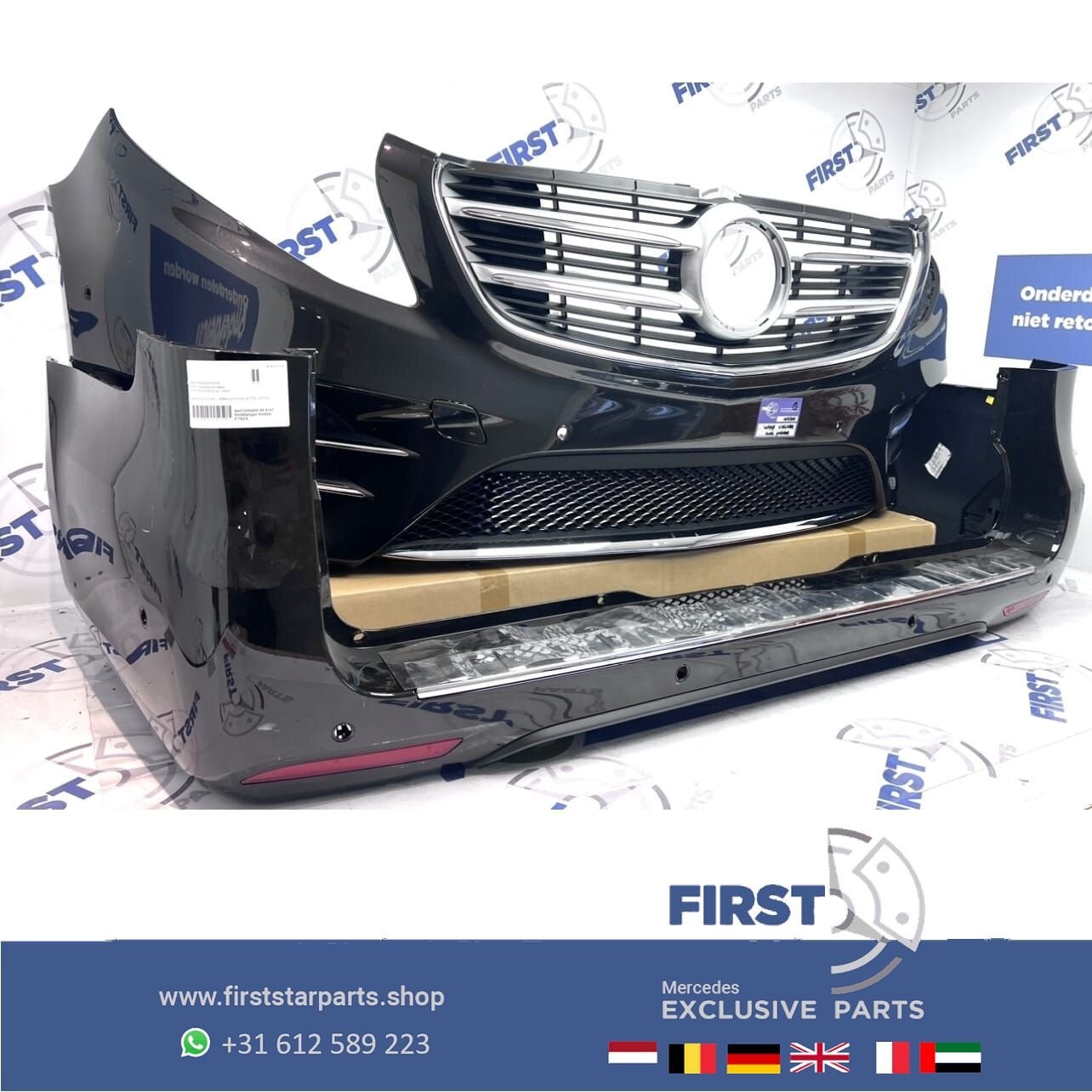 W447 VITO V KLASSE 2023 AMG PAKKET VOORBUMPER + ACHTERBUMPER, Gebruikt, -, Ophalen of Verzenden, Bumper