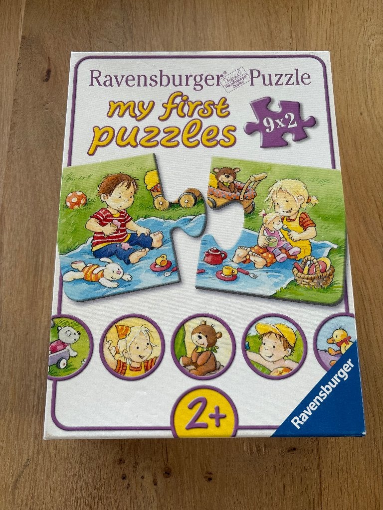 Ravensburger 9x 2 stukken, Enlèvement ou Envoi, Moins de 10 pièces, Comme neuf, 2 à 4 ans