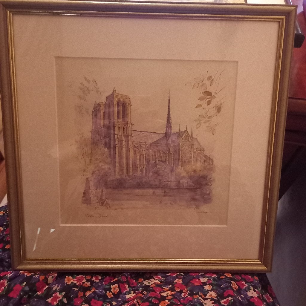 Aquarelle ou dessin à la plume, Enlèvement ou Envoi, Autres sujets, Sous verre, Aquarelle