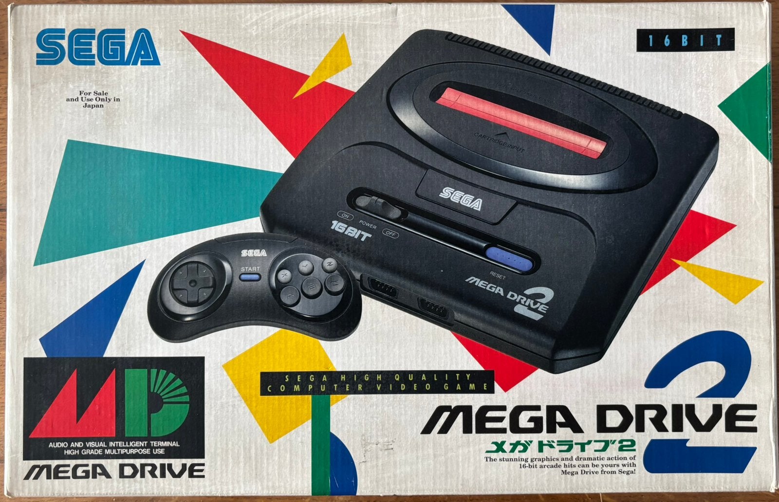 Japanse Sega Mega Drive 2 CIB, Games en Spelcomputers, Spelcomputers | Sega, Ophalen of Verzenden, Zo goed als nieuw, Mega Drive