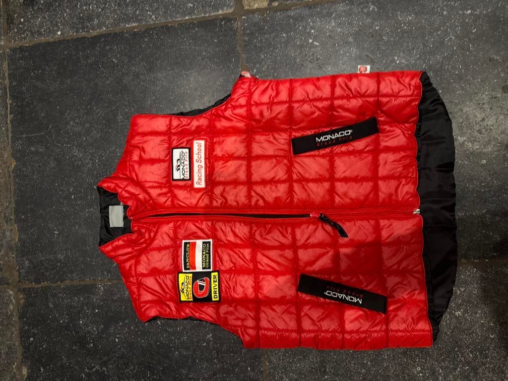 Monaco grand prix bodywarmer11/12jaar, Ophalen, Zo goed als nieuw, Rood