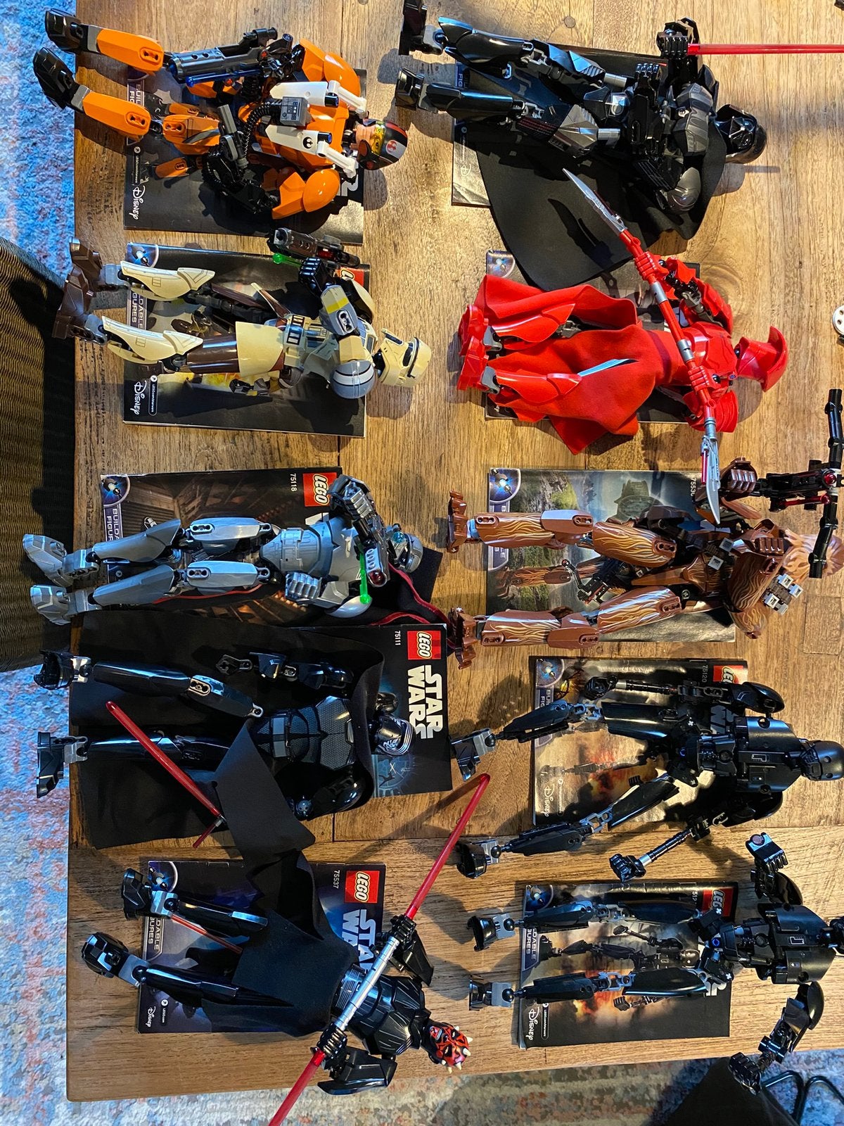 Lot lego star wars figuren met boekjes en compleet, Ophalen of Verzenden, Compleet, Lego, Star Wars