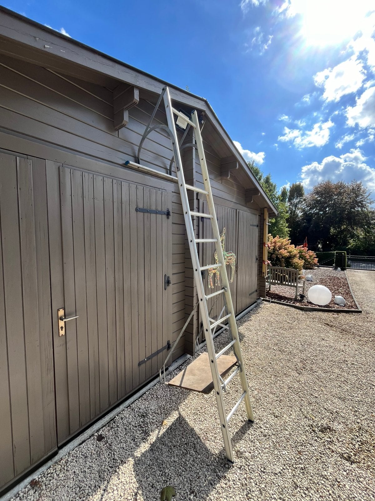 hangladder alu, Ophalen, Gebruikt
