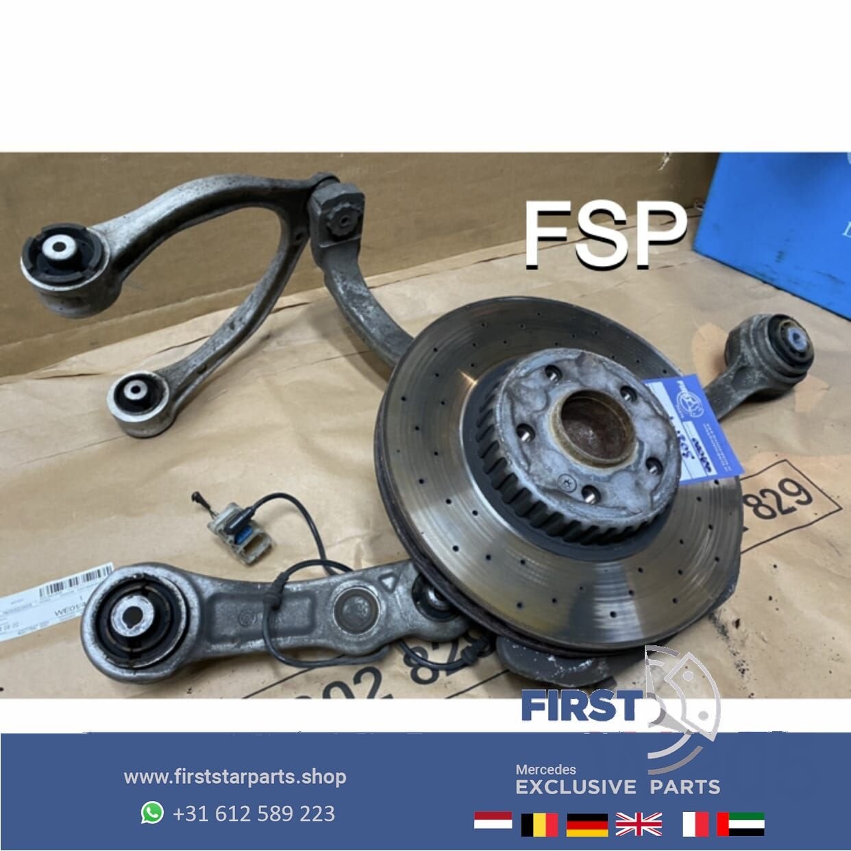 W205 FUSEE DRAAGARMEN OPHANGING RECHTSVOOR Mercedes C Klasse, Utilisé, -, -, Enlèvement ou Envoi