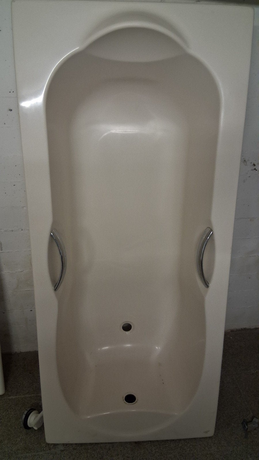 Badkuip - lavabo beige, Ophalen
