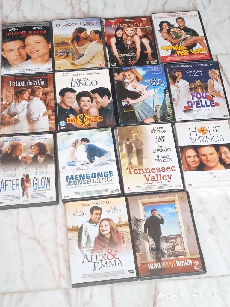 DVD films AMOUR ROMANTIQUE, Seraing, CD & DVD, Comédie romantique, Tous les âges, Français, Comprend un boîtier