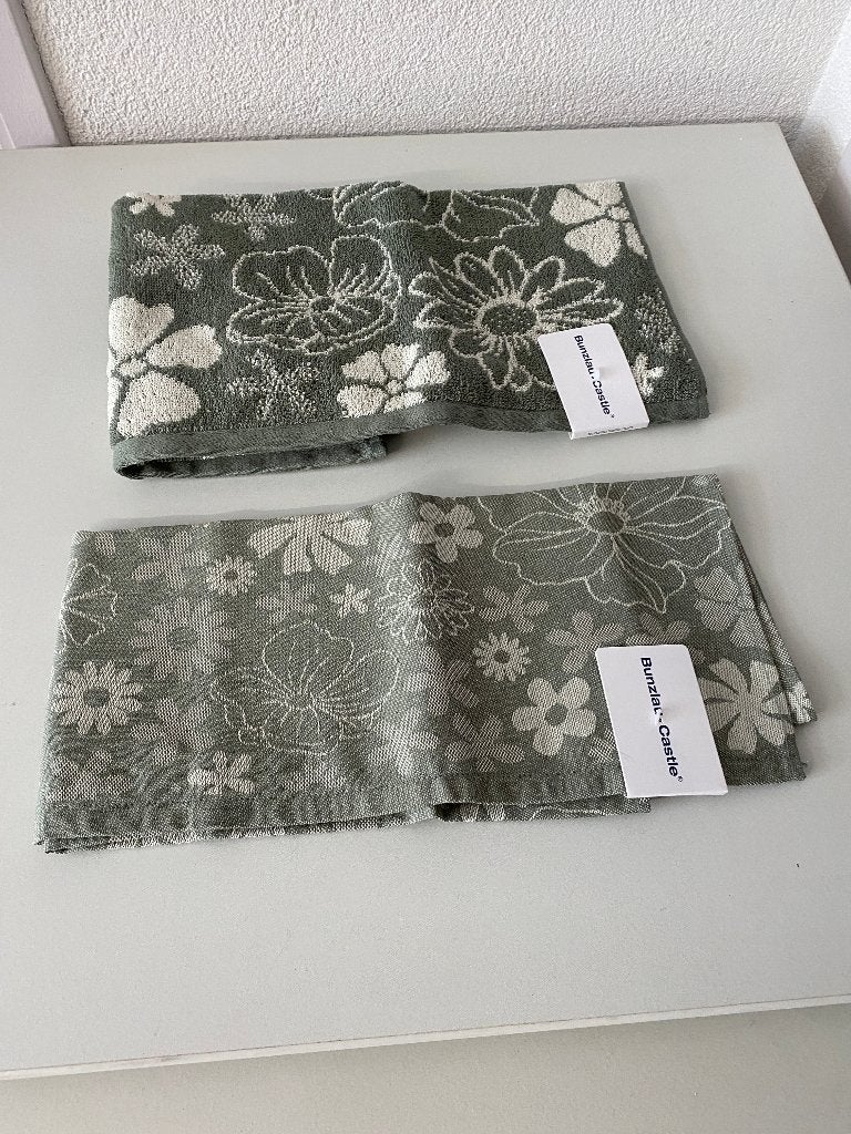 Keukentextielsets Flowerbed Bunzlau Castle, Katoen, Overige kleuren, Overige typen, Nieuw