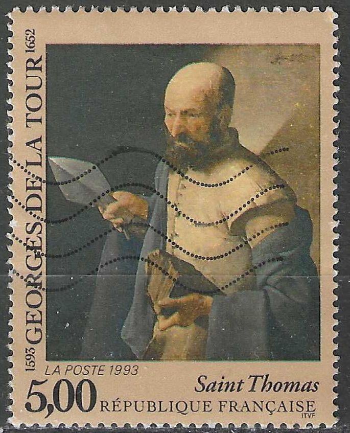 Francia 1993 - Yvert 2828 - Saint-Thomas (ST), Timbres & Monnaies, Timbres | Europe | France, Affranchi, Envoi