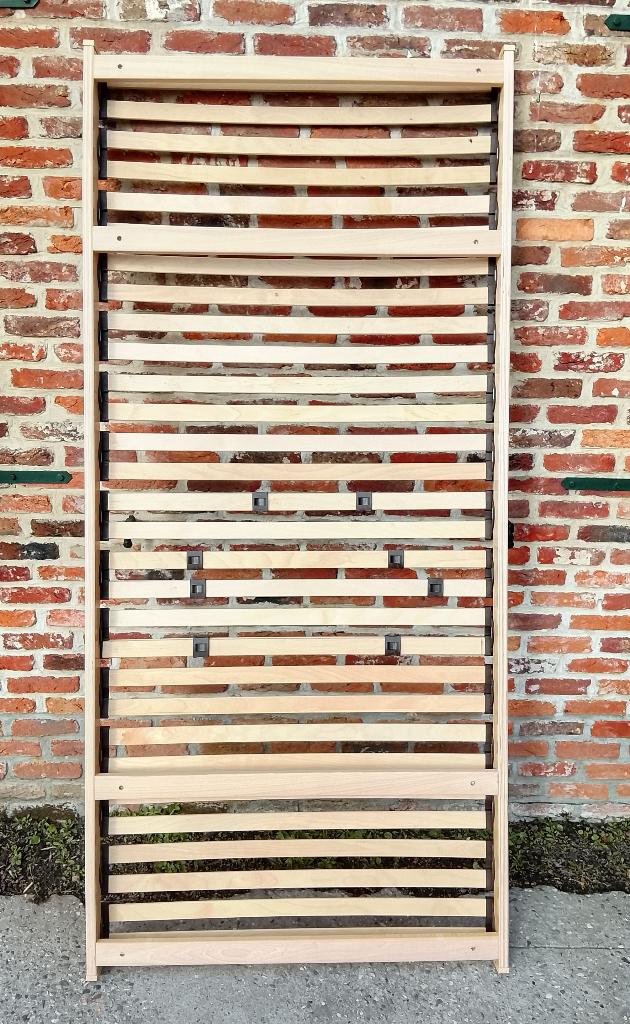 2 lattenbodems, 90 cm, Comme neuf, Enlèvement, 200 cm