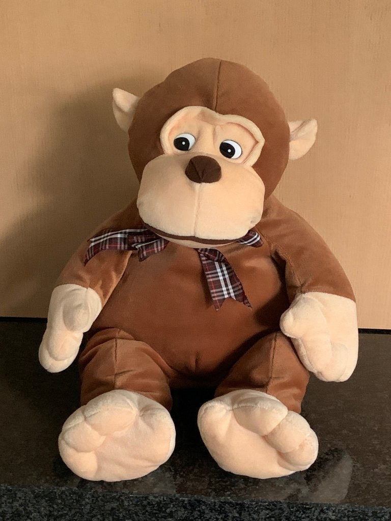 Pluchen aap, Overige karakters, Ophalen of Verzenden, Zo goed als nieuw, Middelgroot (20 tot 80 cm)