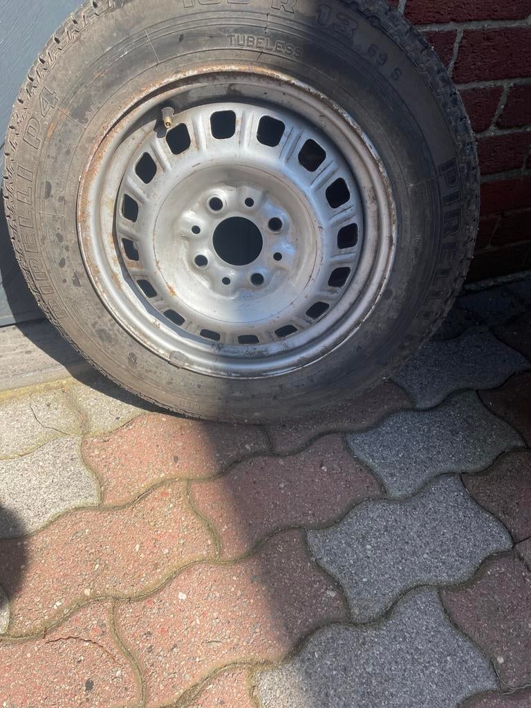 Jantes avec pneus pour Fiat panda et autres, Pneus et Jantes, Véhicule de tourisme, Pneus été, Utilisé