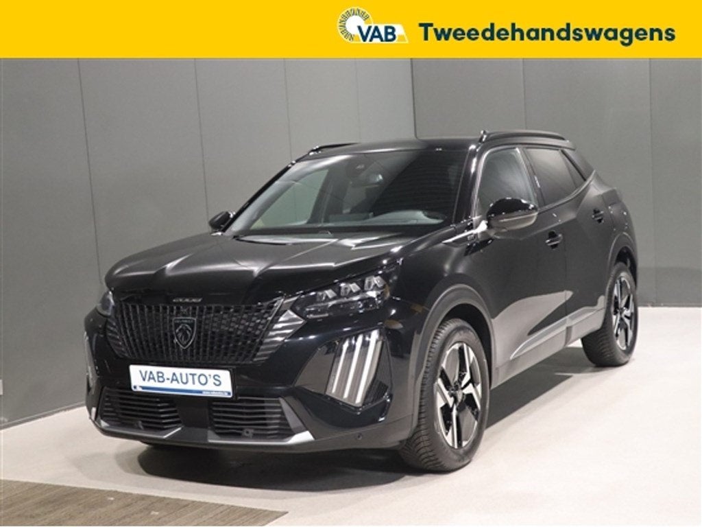 Peugeot 2008   GT HYBRIDE AUTOMAAT, Zwart, 136 pk, Zwart, Bedrijf