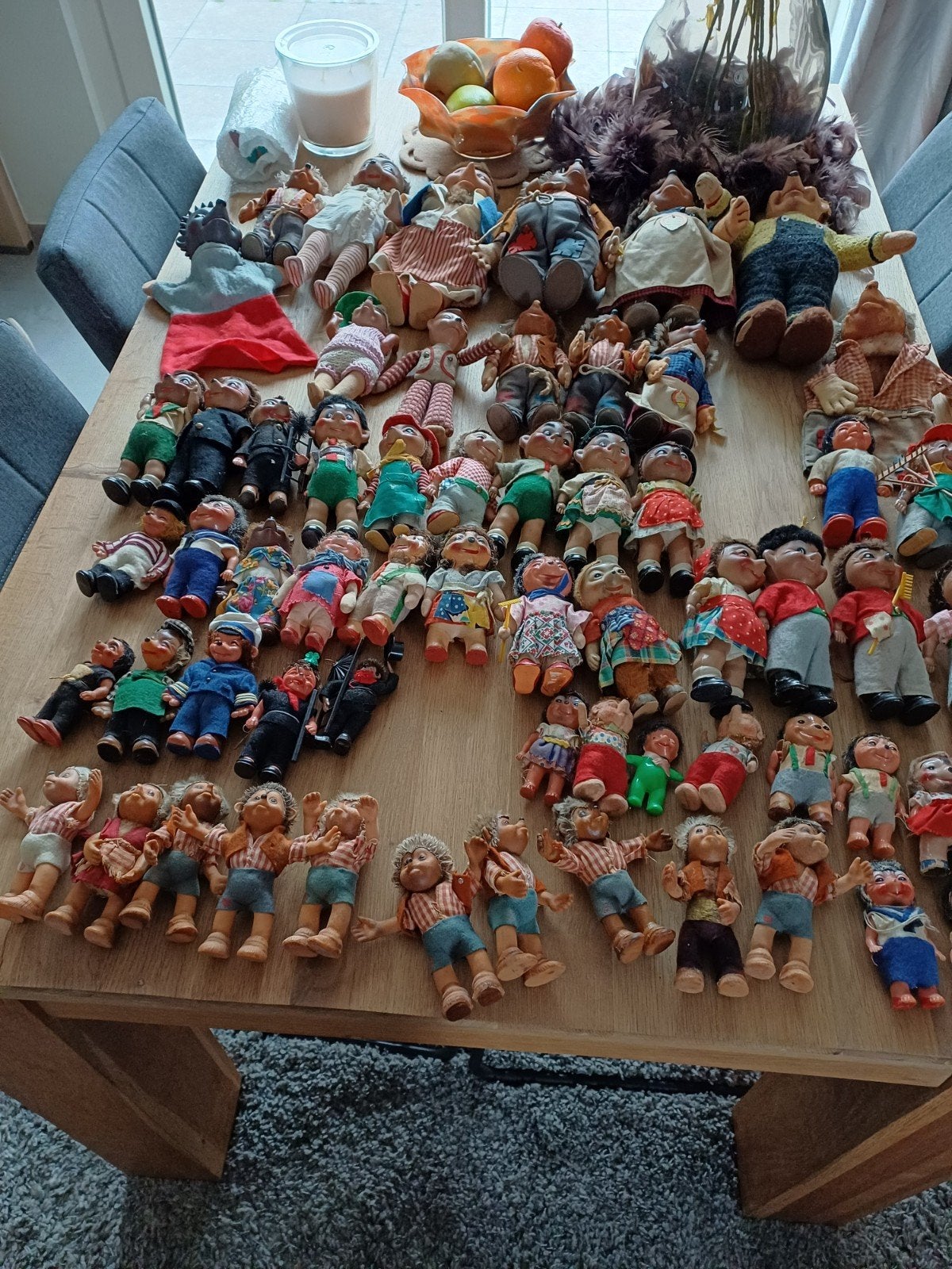 Grote verzameling antieke Steiff Mecki's en Peetertjes egels, Ophalen of Verzenden