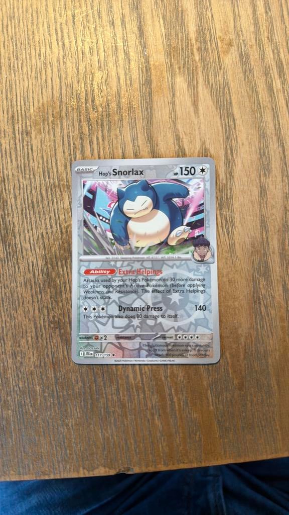 117/159 Snorlax, Ophalen of Verzenden, Zo goed als nieuw