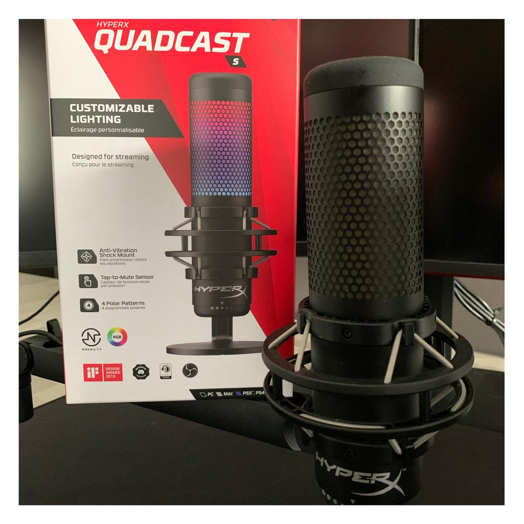 HyperX Quadcast S, Enlèvement, Comme neuf, Micro studio
