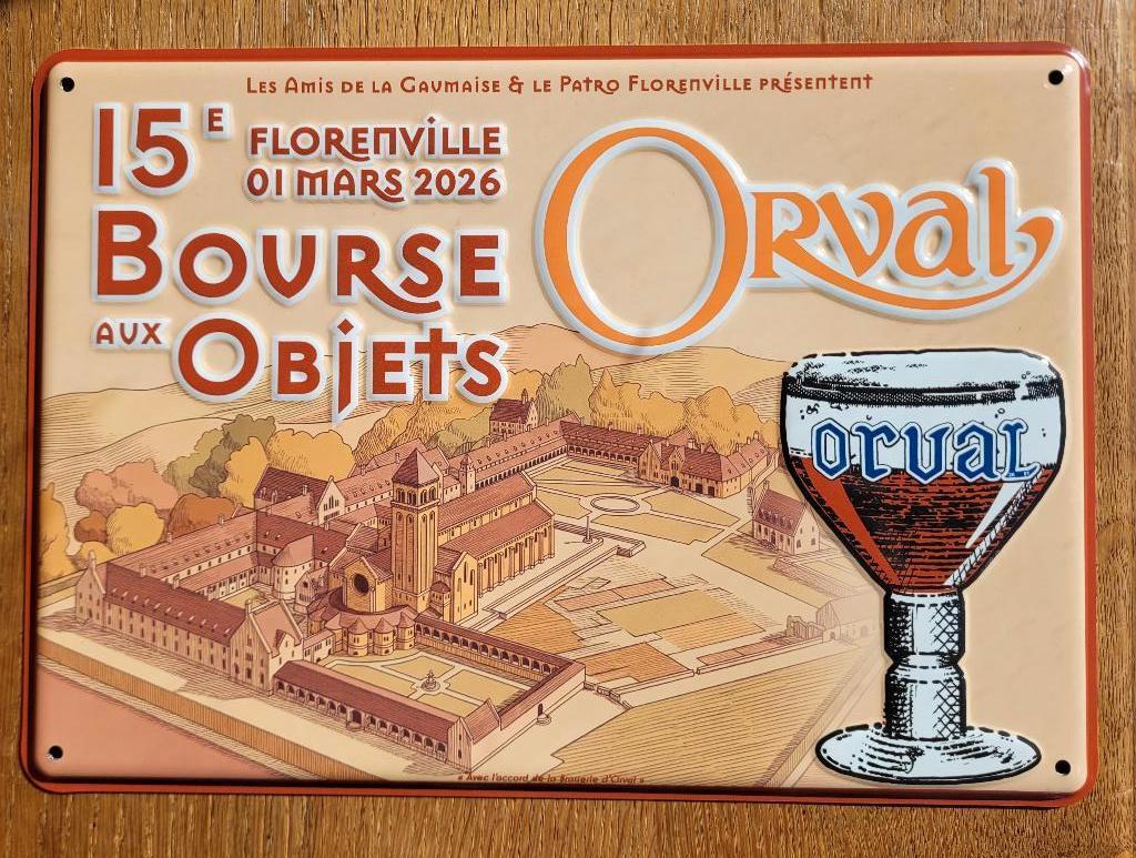 Plaque de la 15eme bourse d'Orval 400 exemplaires, Enlèvement ou Envoi