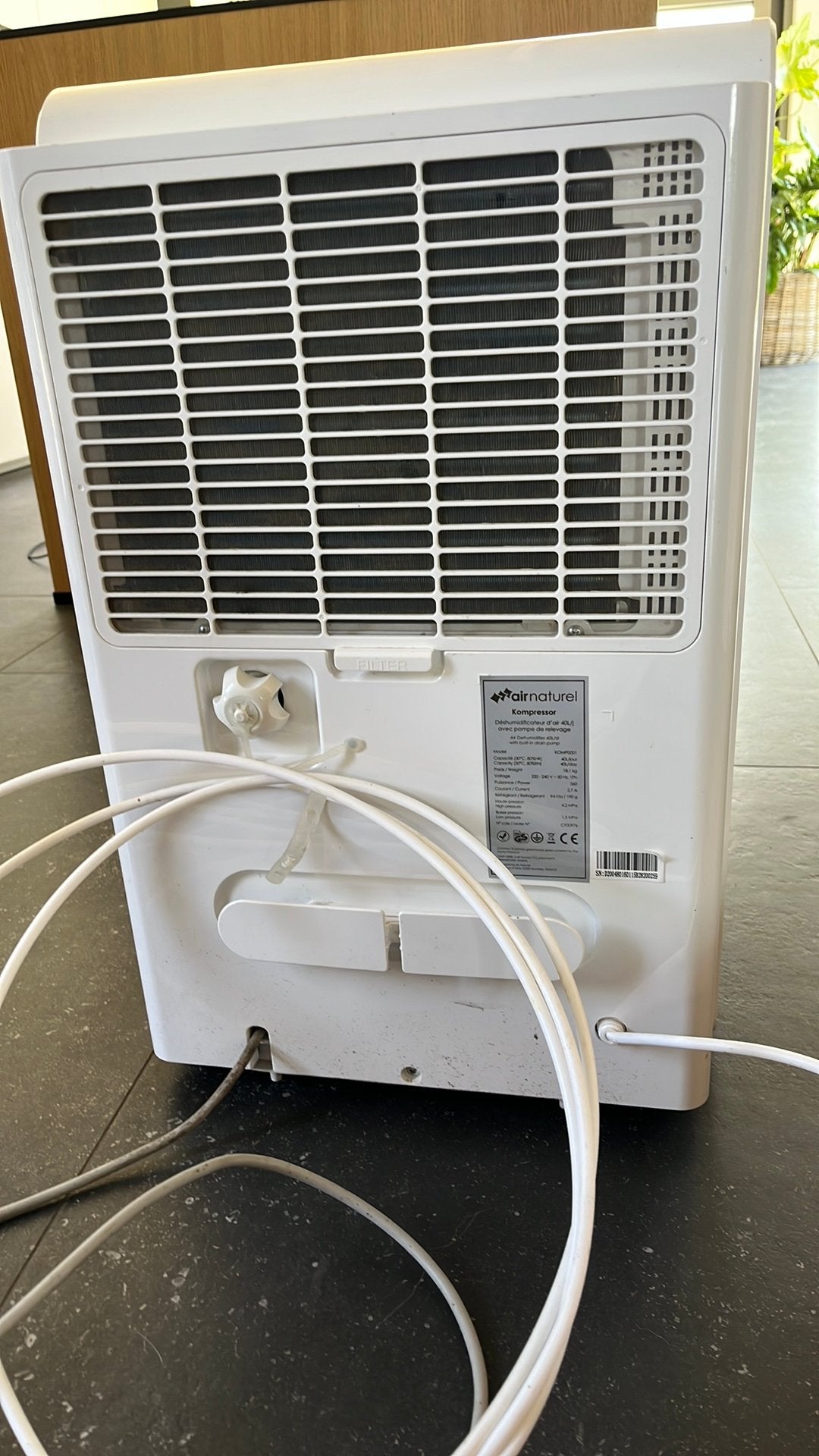 Luchtontvochtiger merk Air Naturel, Elektronische apparatuur, Ophalen, Zo goed als nieuw, Luchtontvochter