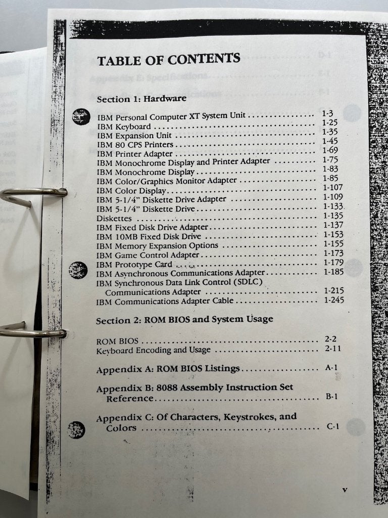 IBM PC XT volledige technische manual, Ophalen of Verzenden, PC XT tecnische  manual