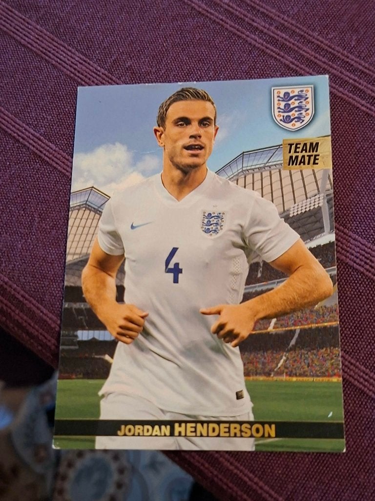 Panini / Voetbalkaart / Jordan Henderson / Engeland, Verzamelen, Ophalen of Verzenden, Zo goed als nieuw, Spelerskaart