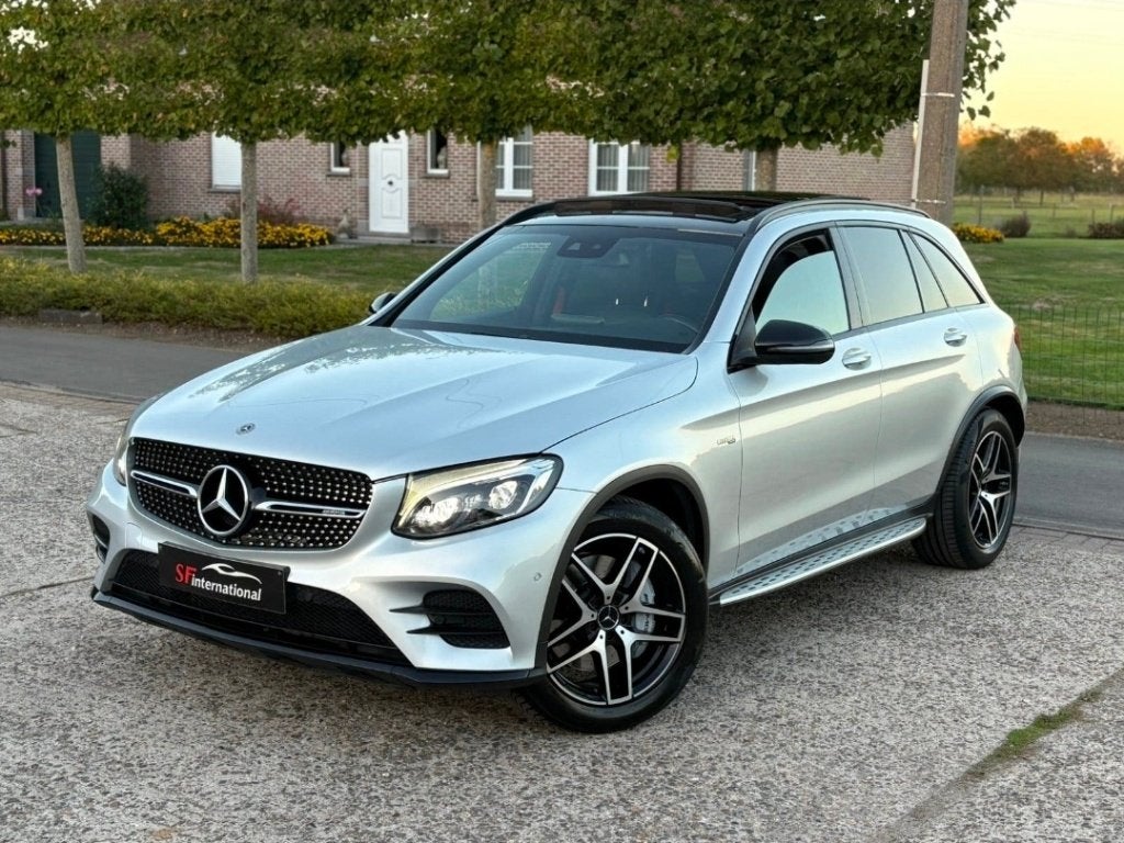 Mercedes GLC43 AMG 4MATIC BiTurbo Pano Navi 367PK, Autos, Cuir, Argent ou Gris, Achat, Euro 6