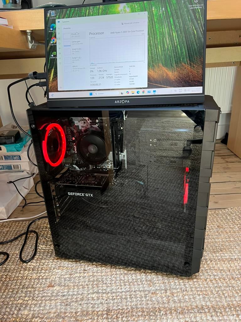 Gaming Pc Ryzen 5 - 16gb ram - gtx 1650 4gb, Ophalen, Gebruikt, Gaming, SSD