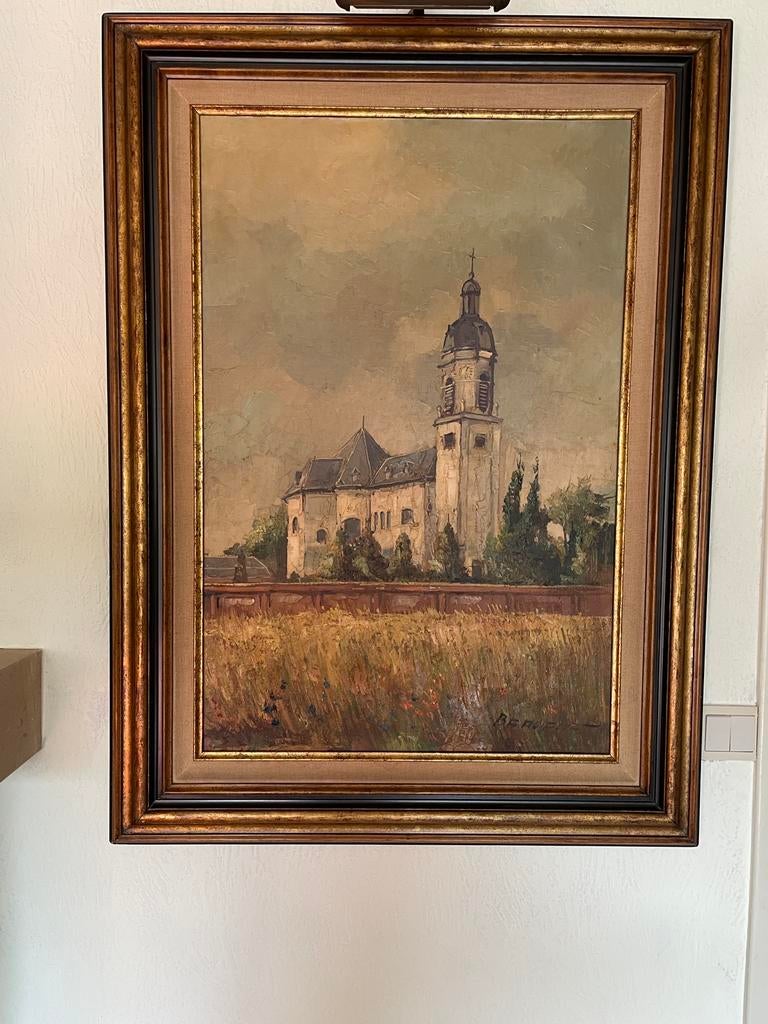 Schilderij abdij Vlierbeek, Antiek en Kunst, Ophalen