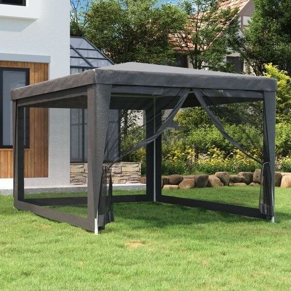 Tente antracite neuve 4x3x2.5H avec parois latérales, Jardin & Terrasse, Enlèvement, Neuf