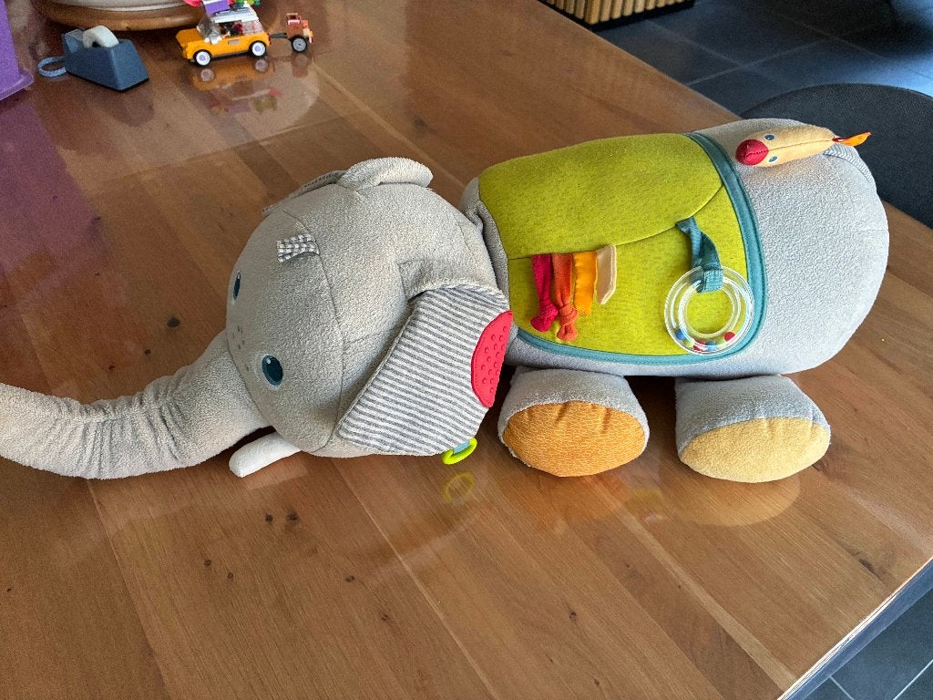 haba knuffel ontdek olifant, Ophalen of Verzenden, Zo goed als nieuw, Olifant