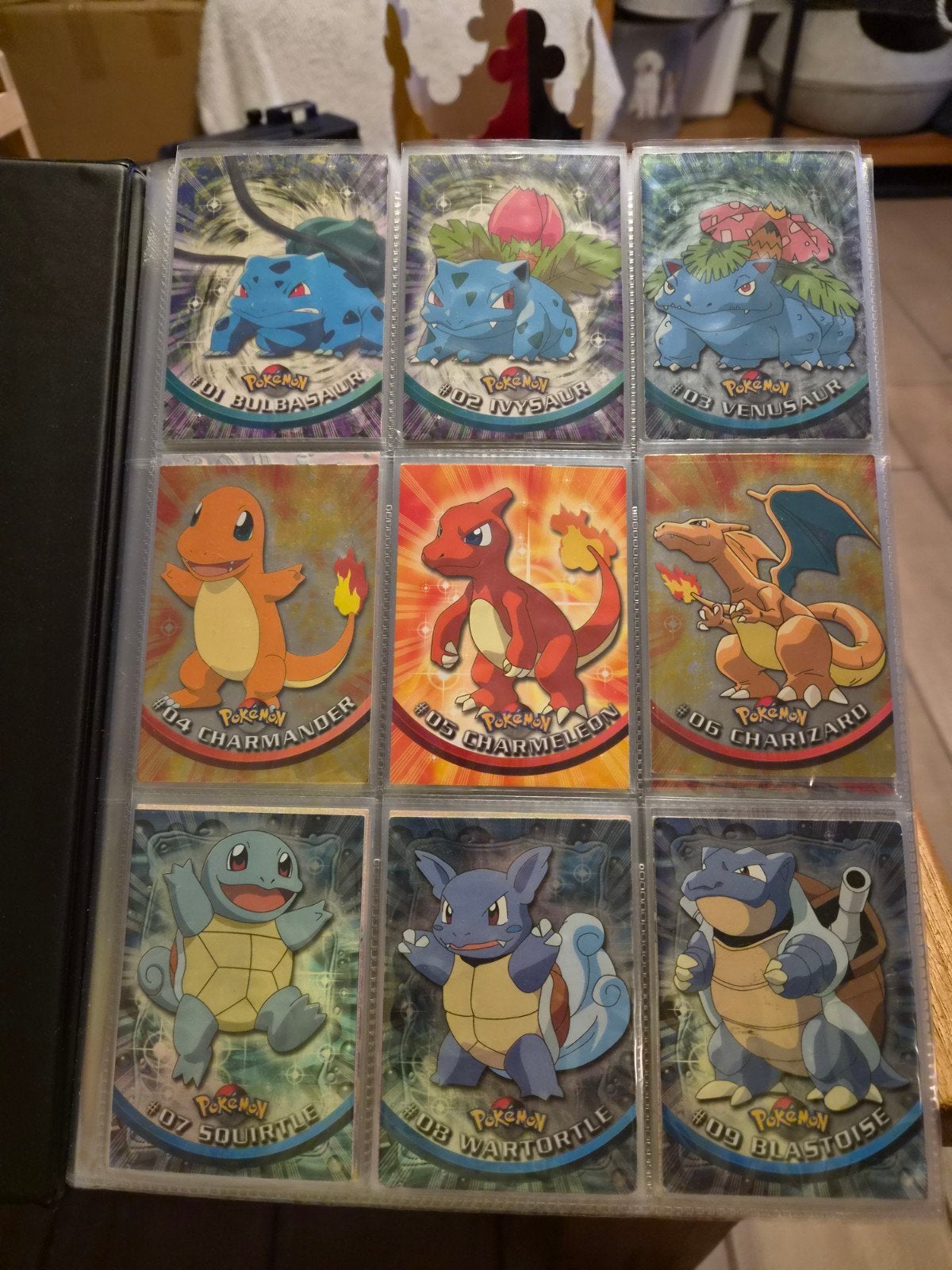 pokémon topps complete set serie 1 met vintage map 1999, Hobby en Vrije tijd, Verzamelkaartspellen | Pokémon, Ophalen of Verzenden