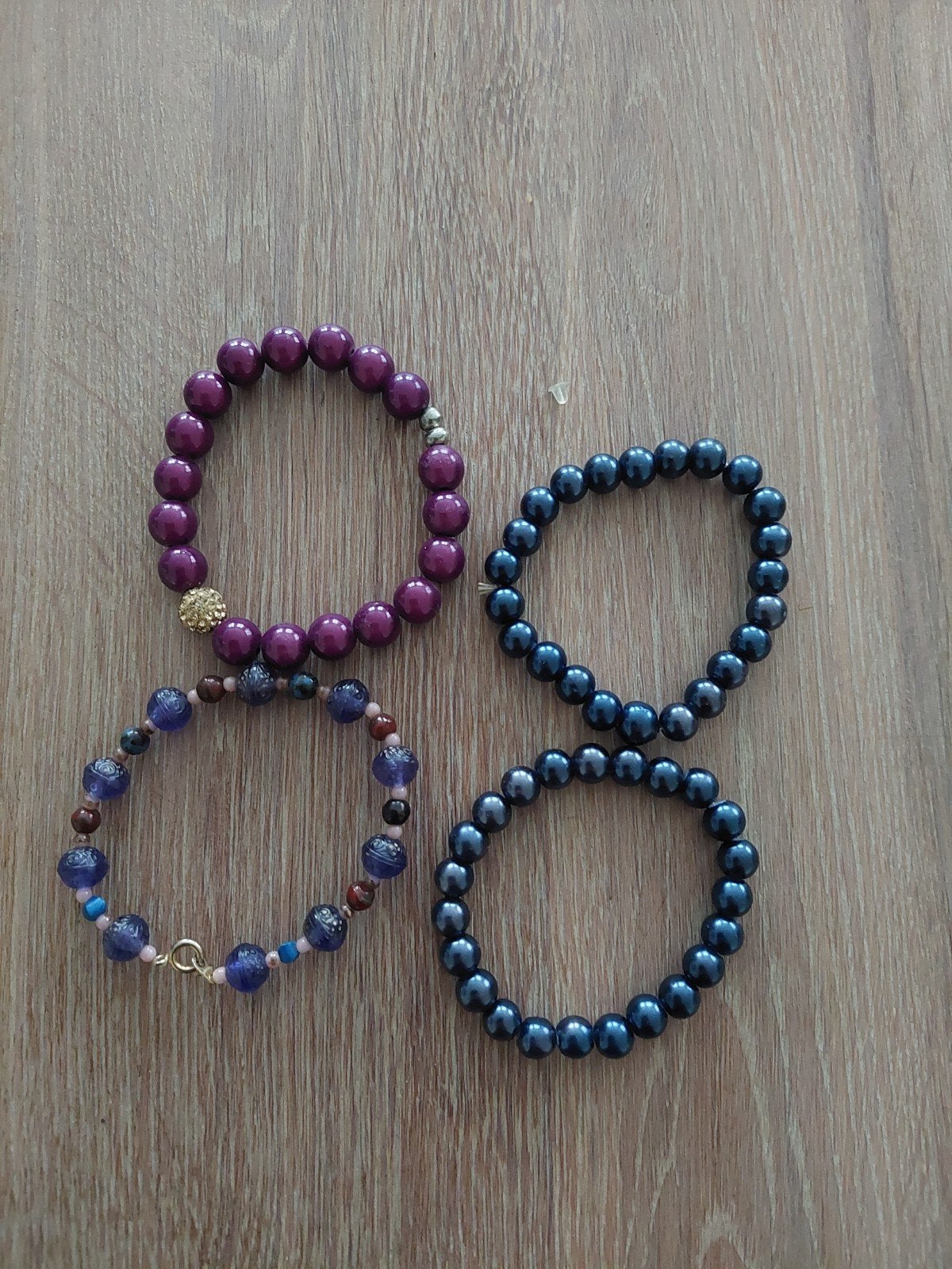 set armbanden, Ophalen of Verzenden, Zo goed als nieuw, Blauw
