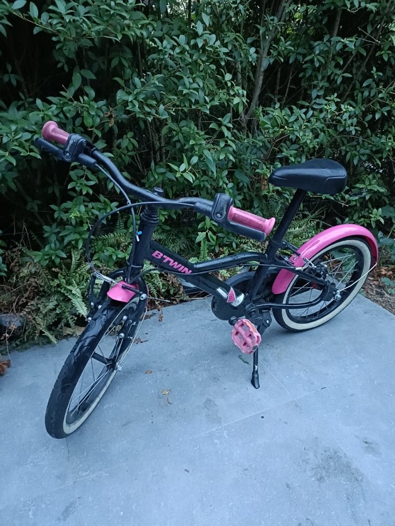 FIETS 16 INCH 4-7 JAAR 500 SPY HERO GIRL B'TWIN, Fietsen en Brommers, Ophalen, Gebruikt, 16 tot 20 inch, Btwin Decathlon