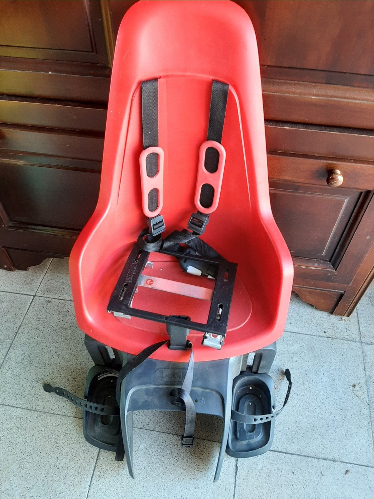 bobike Maxi One E-BD bagagedragermontage fietsstoeltje, Ophalen, Achterzitje